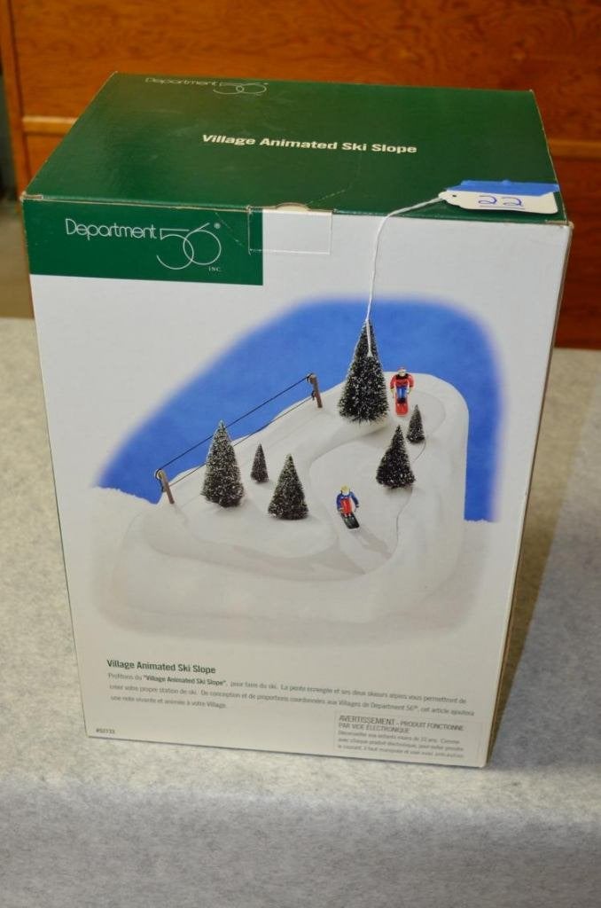 Department 56 Animated Ski Slope (past bij Lemax), Verzenden, Zo goed als nieuw