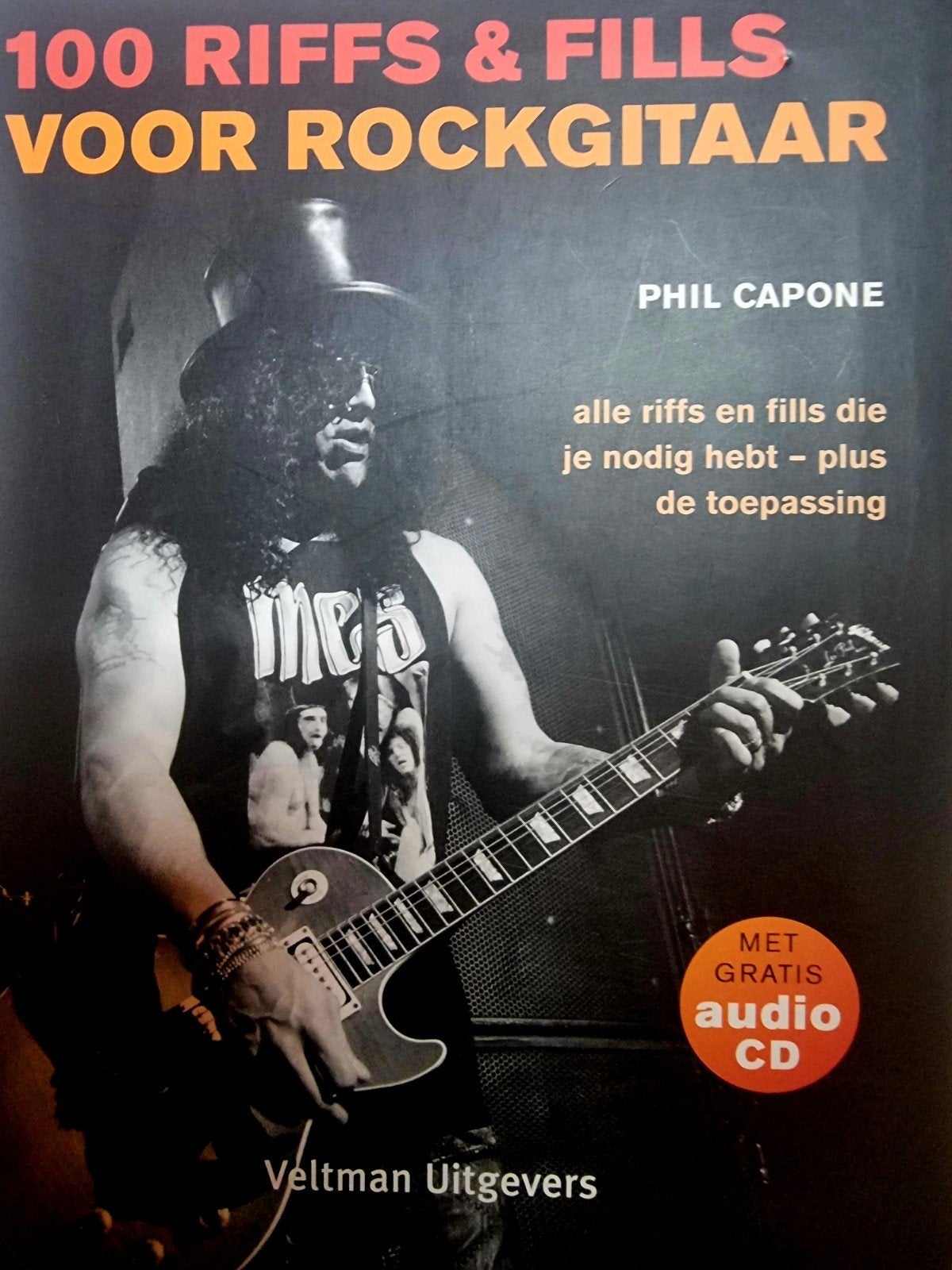 100 Riffs & Fills voor Rockgitaar . Capone (Boek + CD Git56), Gitaar, Verzenden, Les of Cursus, Nieuw