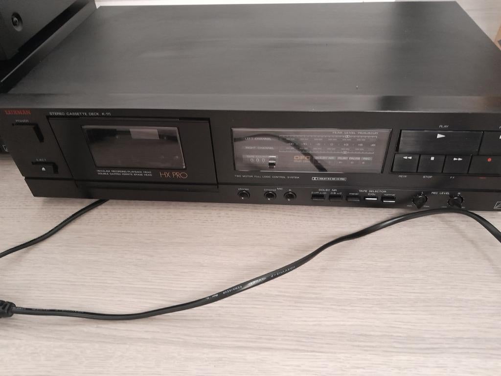 Luxman K-111 Stereo Cassettedeck - Vintage Audio, Ophalen of Verzenden, Enkel, Overige merken, Tiptoetsen