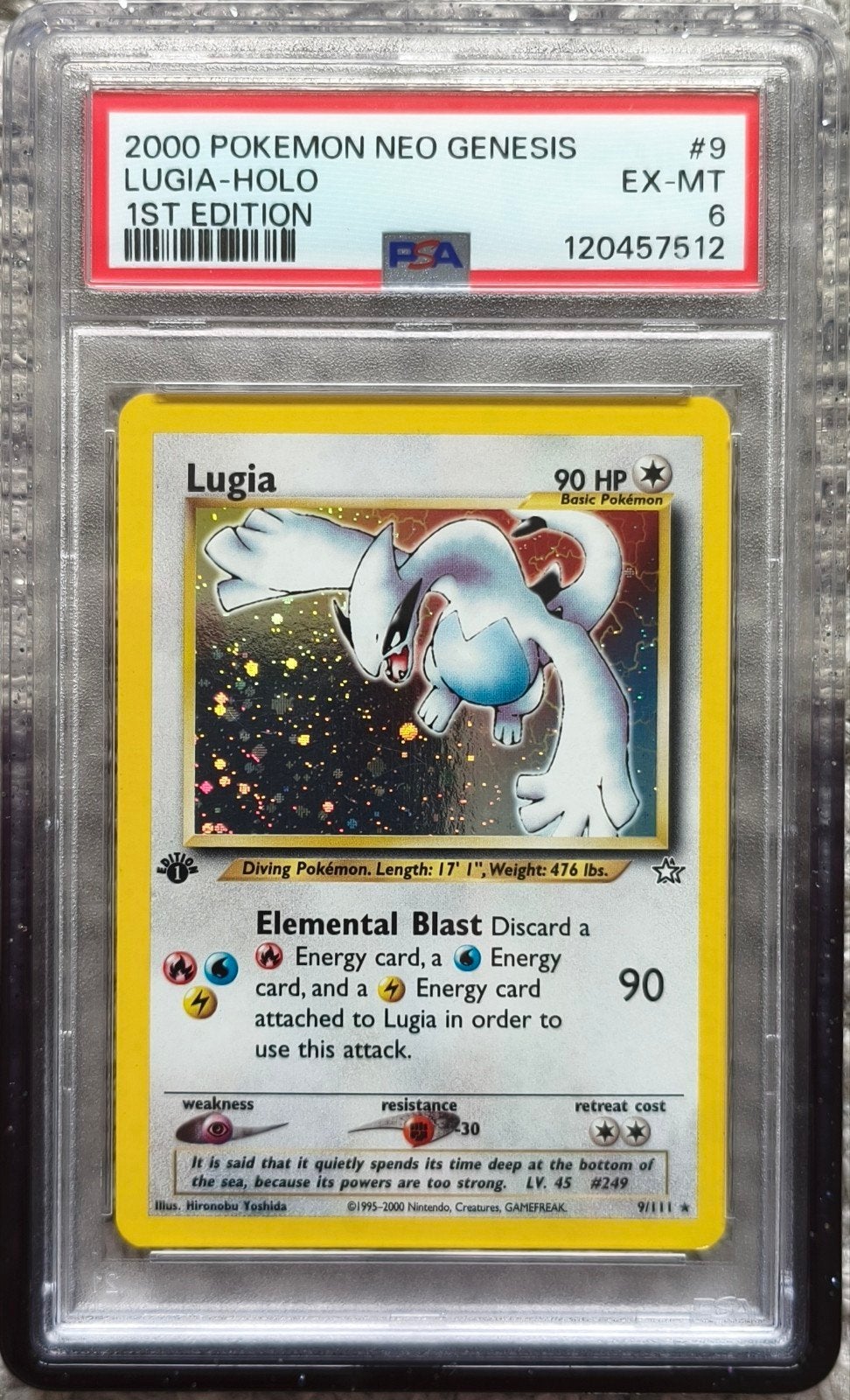 Lugia #9 PSA 6 Pokémon, Ophalen, Zo goed als nieuw
