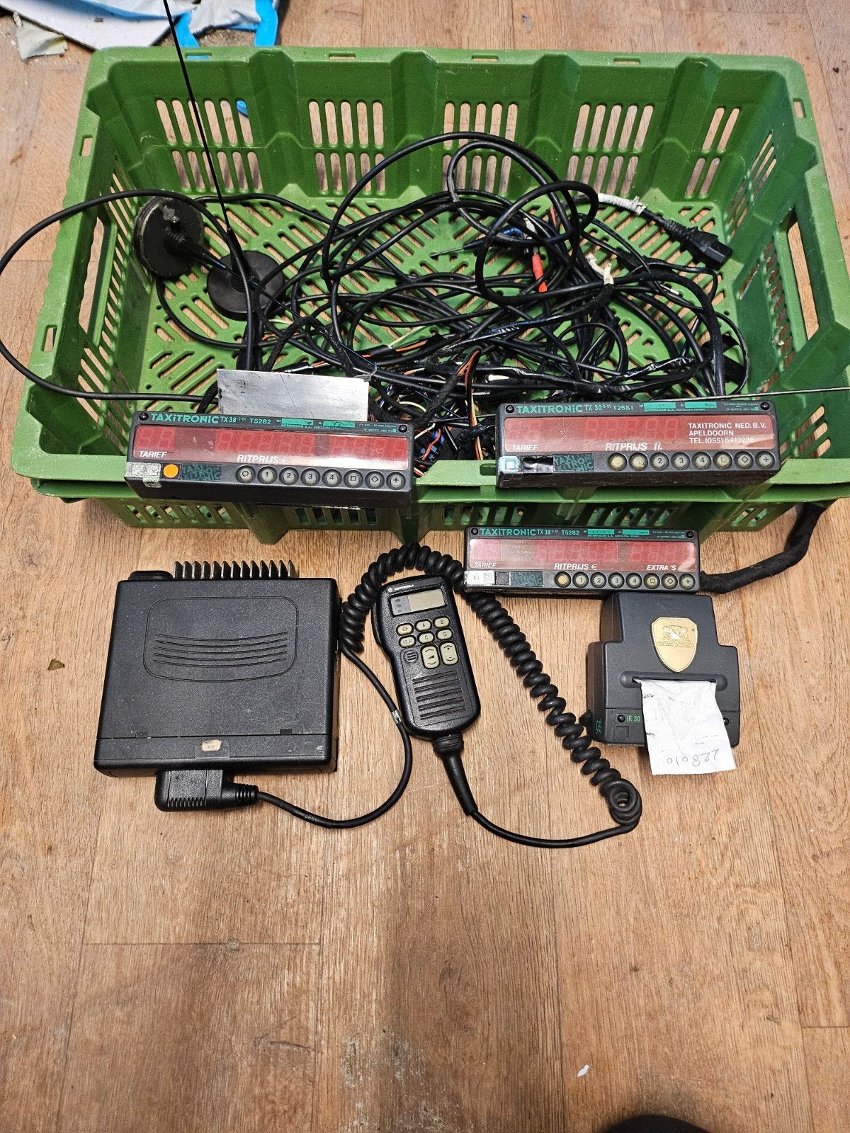 Taxitronic TX38 taximeters, Motorola radio & printer, Ophalen, Gebruikt