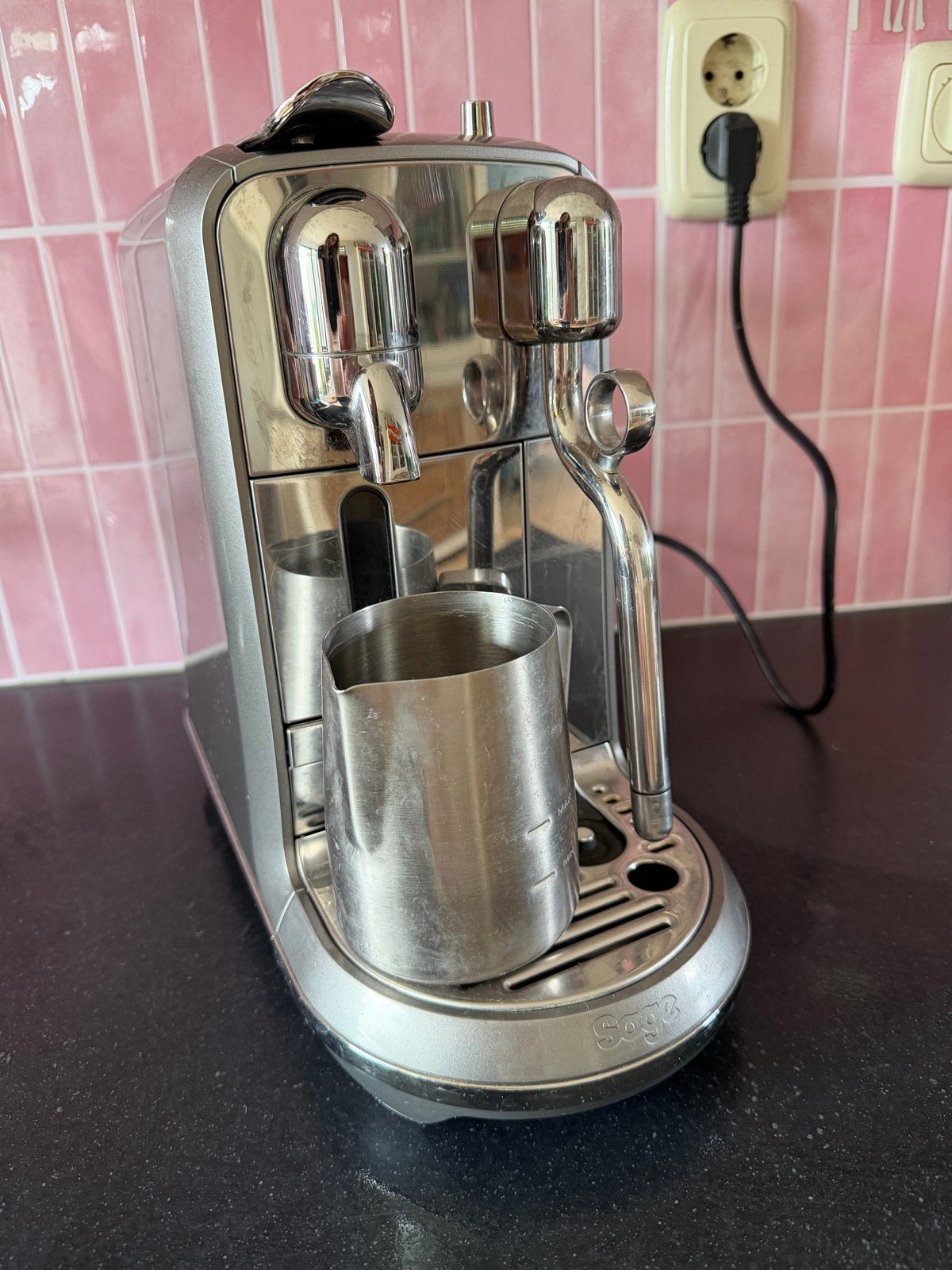 Sage Nespresso Creatista Plus - Koffiezetapparaat, Ophalen, Gebruikt, Koffiepads en cups, Afneembaar waterreservoir