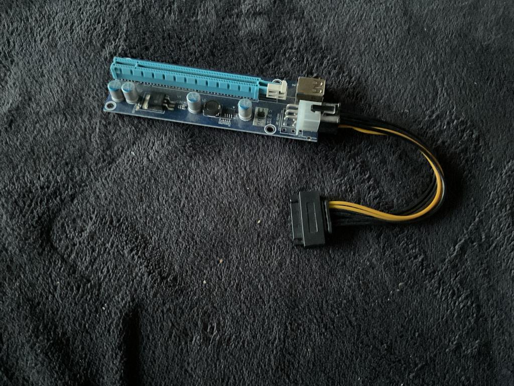 PCI-E Riser Card 1x naar 16x USB 3.0 voor Mining meerdere B, Computers en Software, Videokaarten, PCI-Express 3, Overige soorten