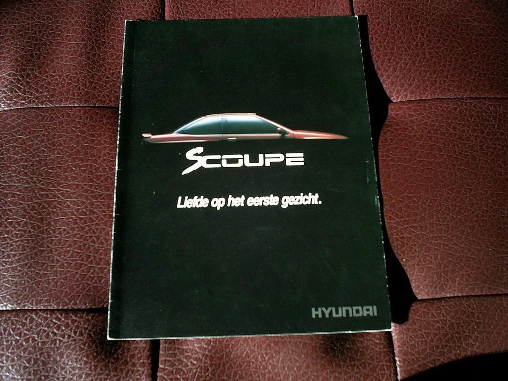 Hyundai Scoupe Liefde op het eerste gezicht 1992 16 pag., Verzenden, Zo goed als nieuw, Overige merken