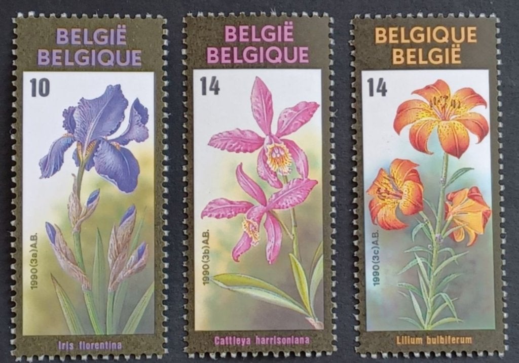 België 1990 - OBP2357-2359 - Gentse Floraliën VIII, Verzenden, Frankeerzegel, Postfris, Postfris
