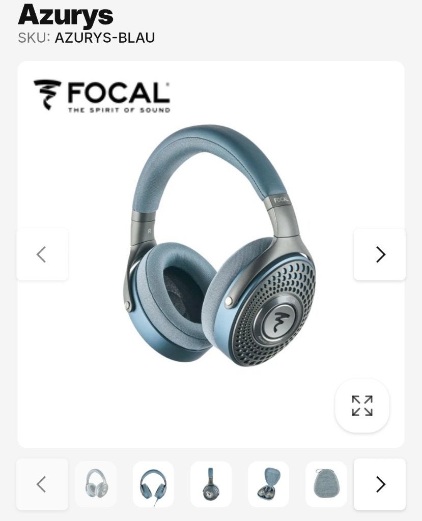 focal azurys koptelefoon, Ophalen of Verzenden, Zo goed als nieuw, Over oor (circumaural), Overige merken