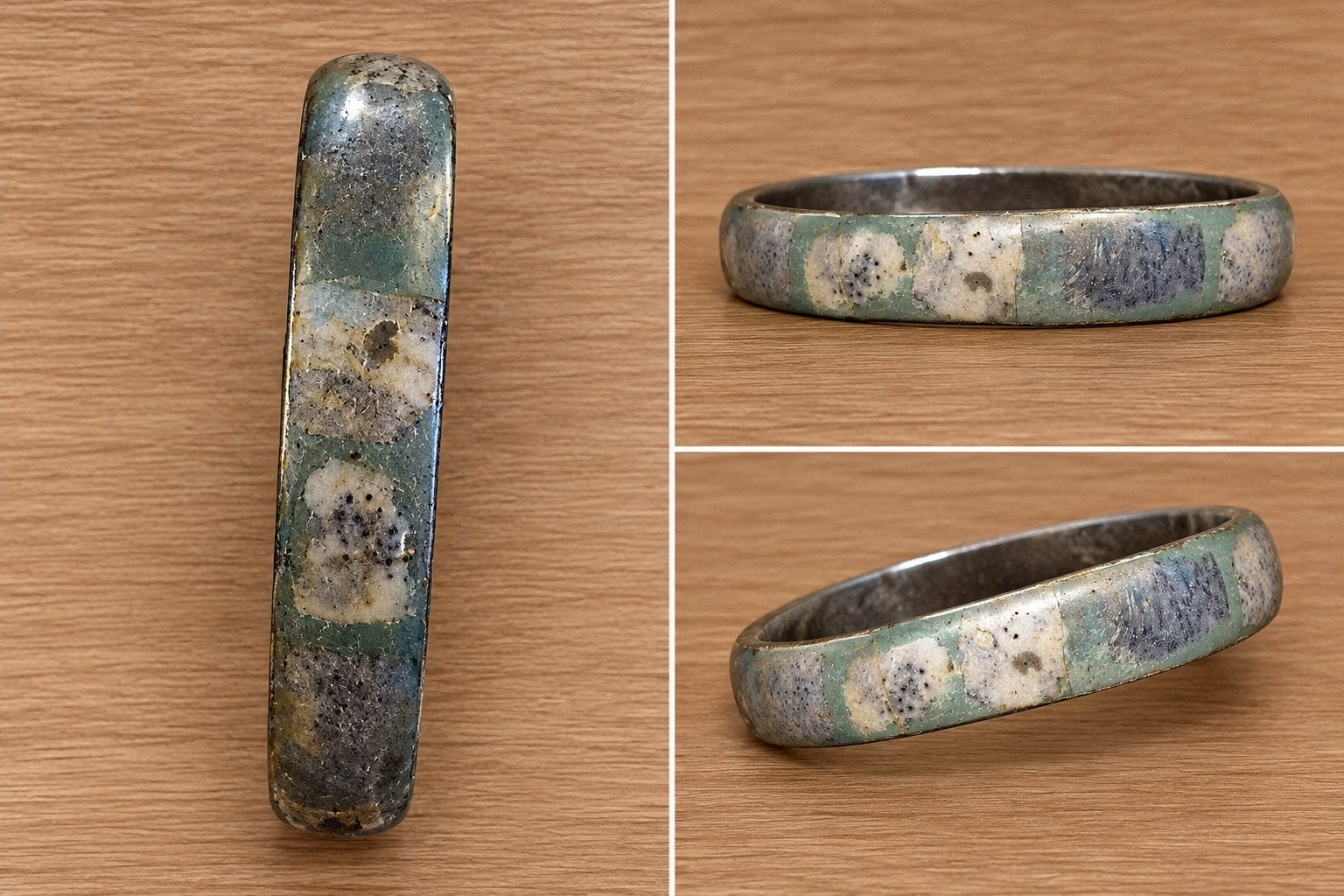 Vintage armband met gemêleerd patroon, Ophalen of Verzenden