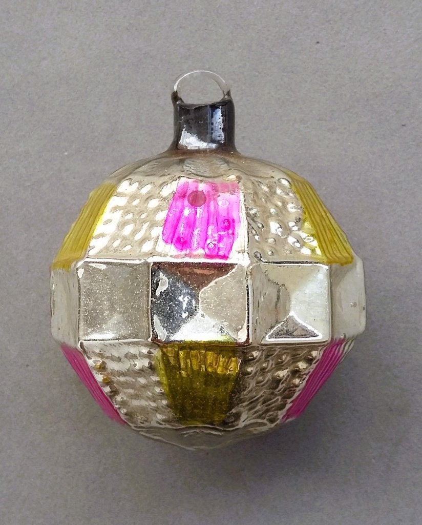 Jaren 40 - 50 AJEKO Glazen Kerstbal Kerst APARTE VORM Prisma, Nvt., Gebruikt, Ophalen of Verzenden, Nvt.