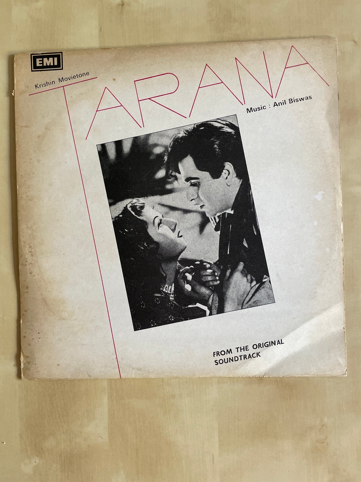 Tarana (1951) Bollywood Soundtrack LP - Anil Biswas EMI, Cd's en Dvd's, LP, Originele persing, Ophalen of Verzenden, Zo goed als nieuw