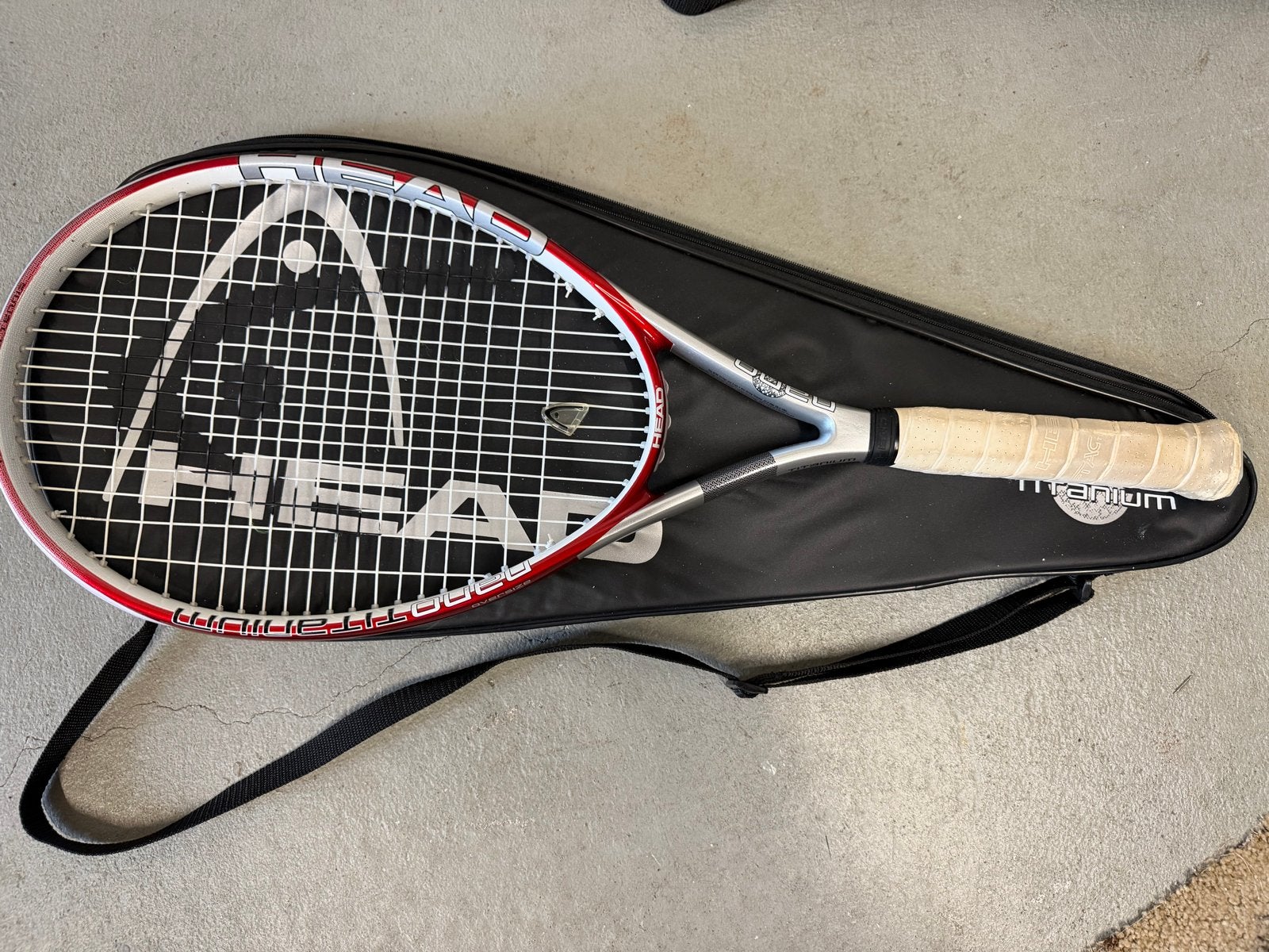 Head Titanium Ti.S2 Pro Tennisracket met hoes, Sport en Fitness, Tennis, Gebruikt, Head, Racket, Ophalen