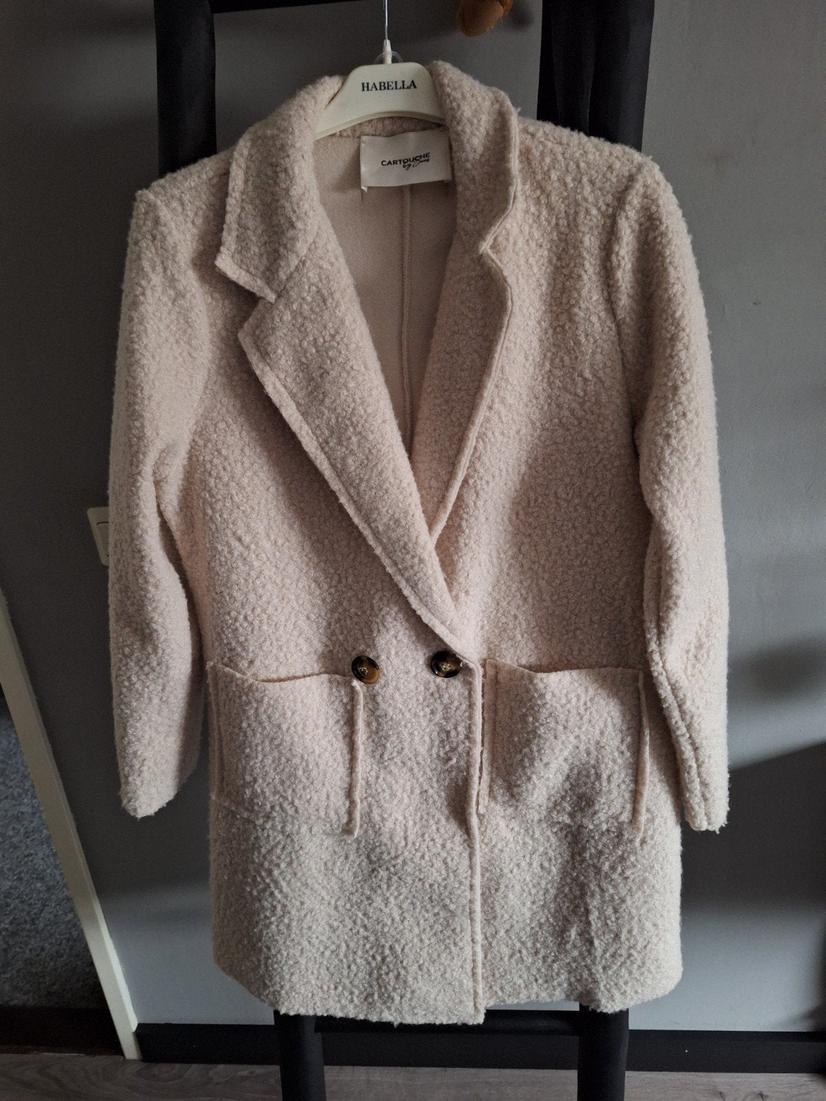 Dames jas Cartouche by Juuns - Crème/Beige, Kleding | Dames, Maat 38/40 (M), Beige, Ophalen of Verzenden, Zo goed als nieuw