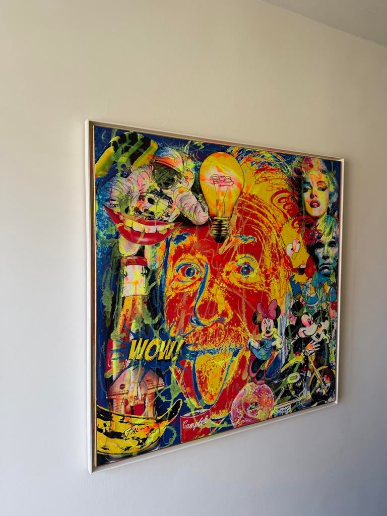 Kunstwerk Einstein WOW van Joaquim Falco, Antiek en Kunst, Ophalen of Verzenden