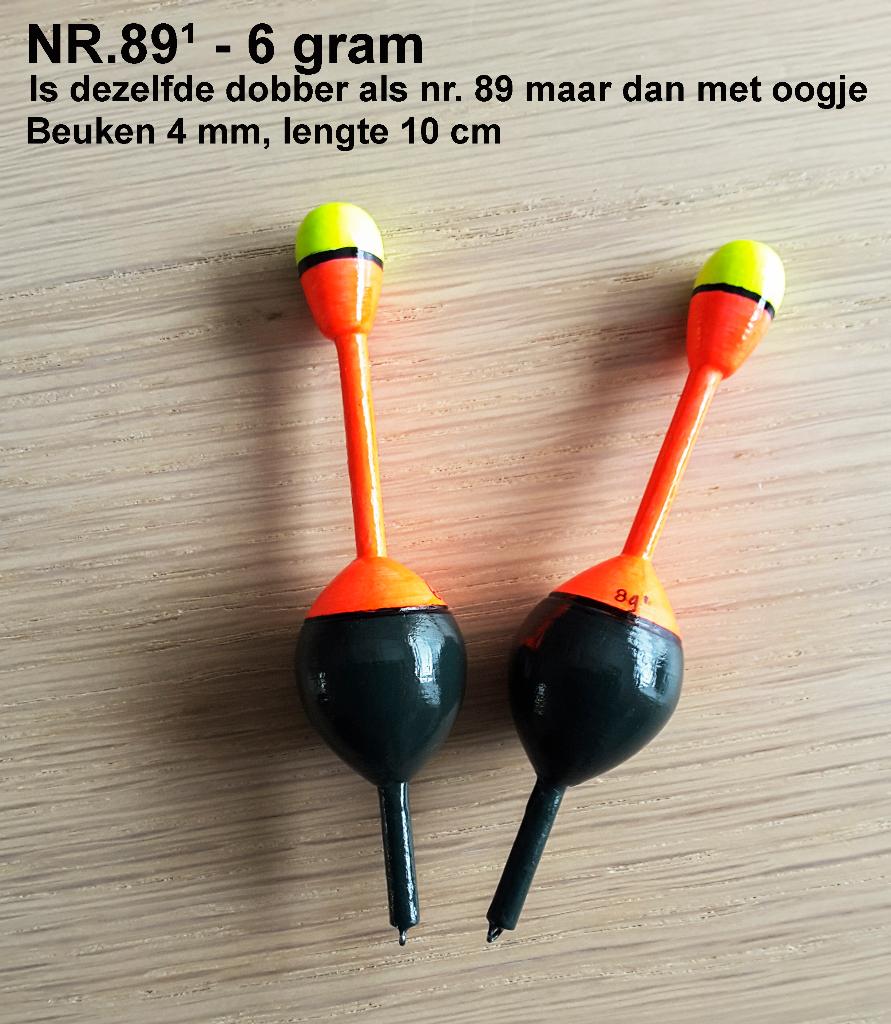 DOODAAS / SNOEKDOBBER HANDBUILT NR. 89¹ / 6 gram, Ophalen of Verzenden, Nieuw, Dobber of Lood