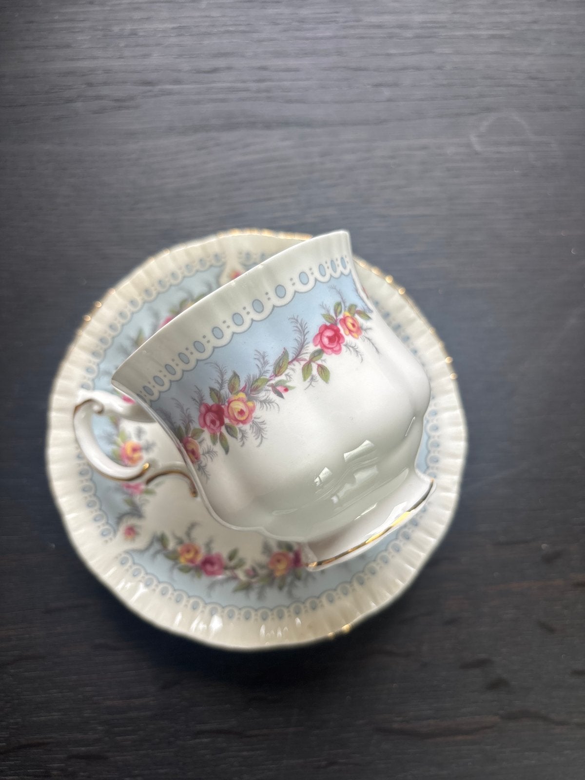 Paragon Bridesmaid Theekop en Schotel - Vintage Porselein, Antiek en Kunst, Antiek | Porselein, Ophalen of Verzenden