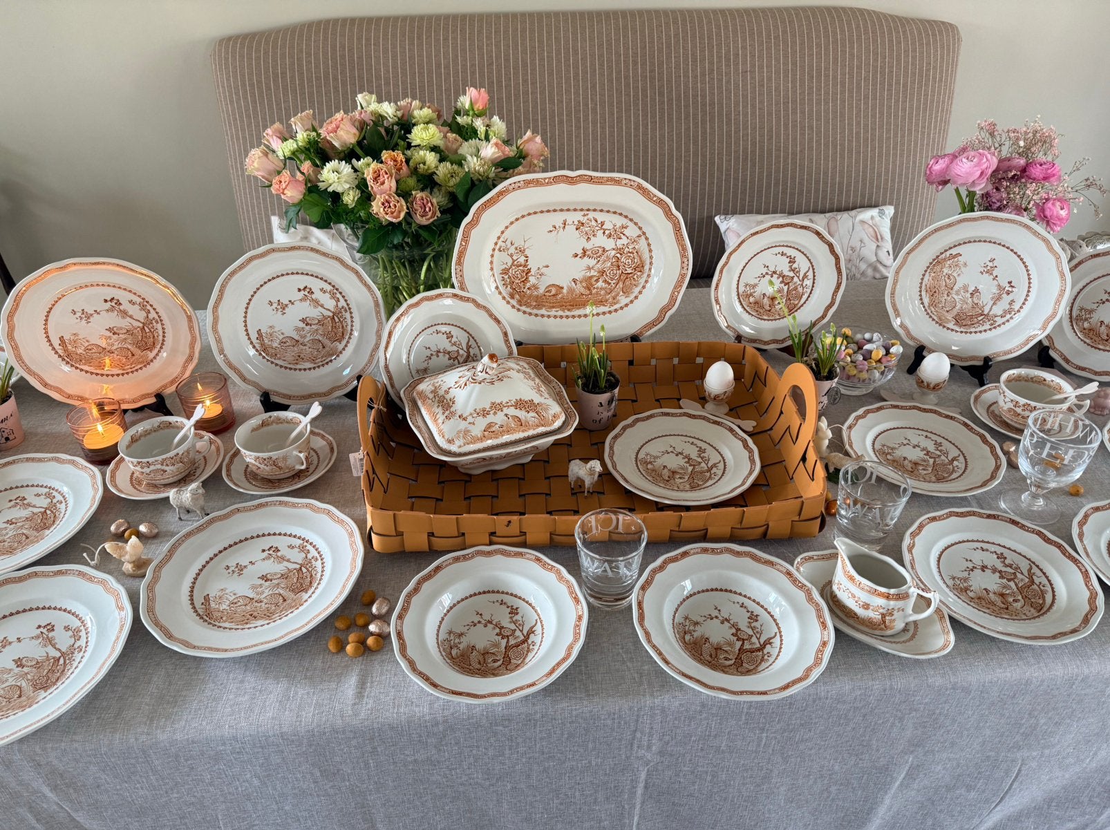 Mason’s Furnivals Quial antiek jacht servies izgst 1913, Antiek en Kunst, Ophalen