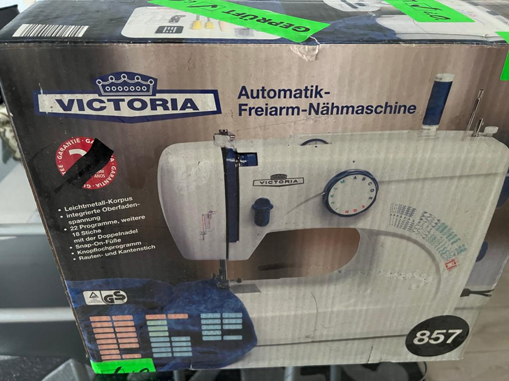 Victoria Automatische Vrije Arm Naaimachine 857, Ophalen of Verzenden, Zo goed als nieuw, Naaimachine, Overige merken
