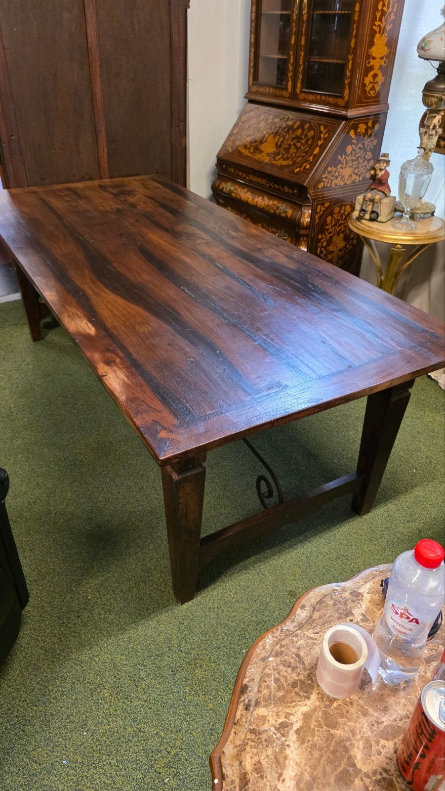 Antieke Spaanse eetkamertafel 2,20 lang, Ophalen
