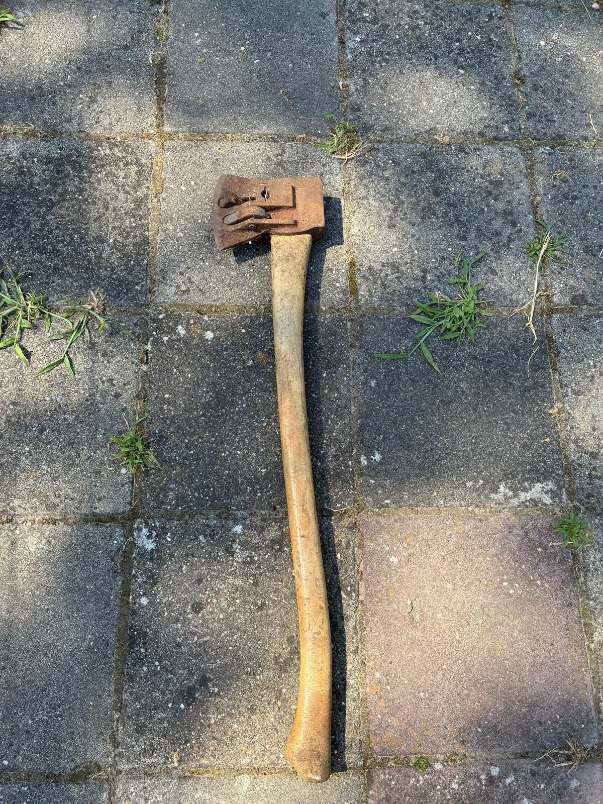 Kloofbijl Chopper 1 vintage, Tuin en Terras, Hand-tuingereedschap, Ophalen of Verzenden, Gebruikt, Bijl