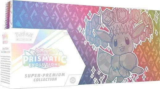 Pokémon Prismatic Evolutions Super Premium Collection Box, Ophalen of Verzenden, Nieuw, Foil
