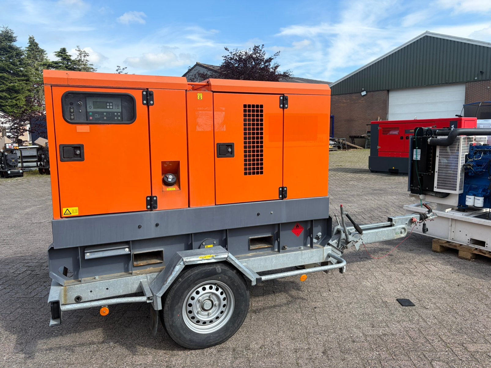 Atlas Copco QAS 60 kVA Perkins aggregaat generatorset aanh, Ophalen of Verzenden, Zo goed als nieuw