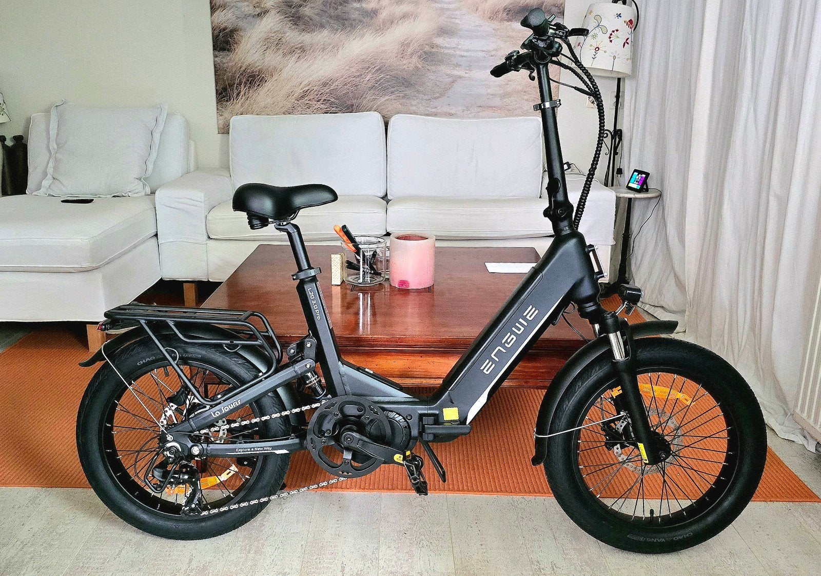 Engwe L20 3.0 Pro Black elektrische vouwfiets, Overige merken, 20 inch of meer, Versnellingen, Ophalen of Verzenden