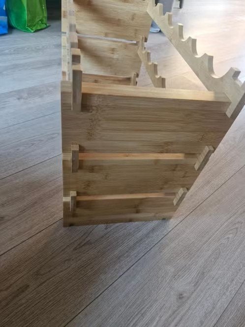Houten wijnrek h, Huis en Inrichting, Woonaccessoires | Wijnrekken, 15 tot 25 flessen, Onbekend, Nieuw, Ophalen of Verzenden