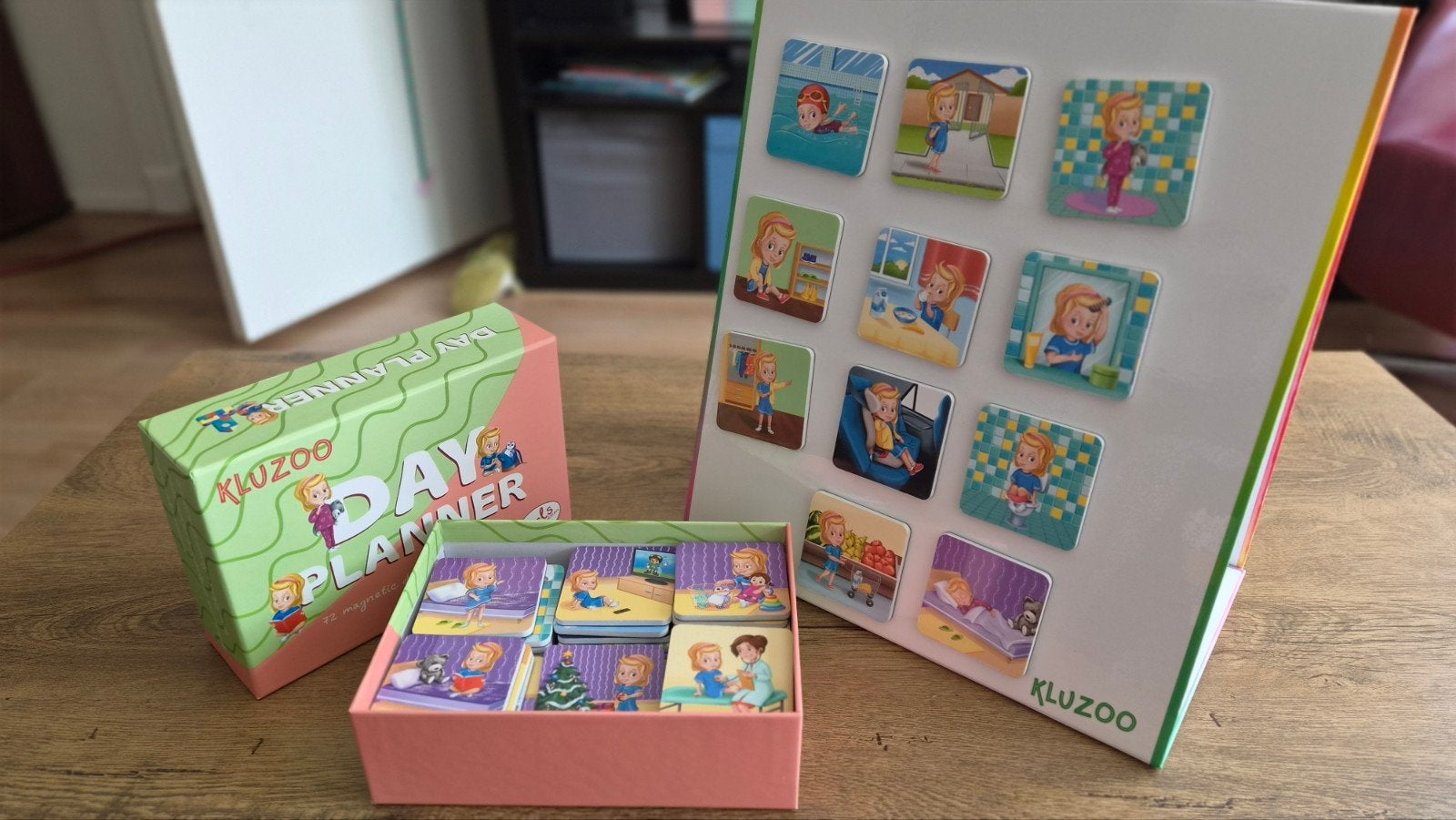 Kluzoo dagplanner meisje met magnetisch bord, Ophalen of Verzenden, Zo goed als nieuw