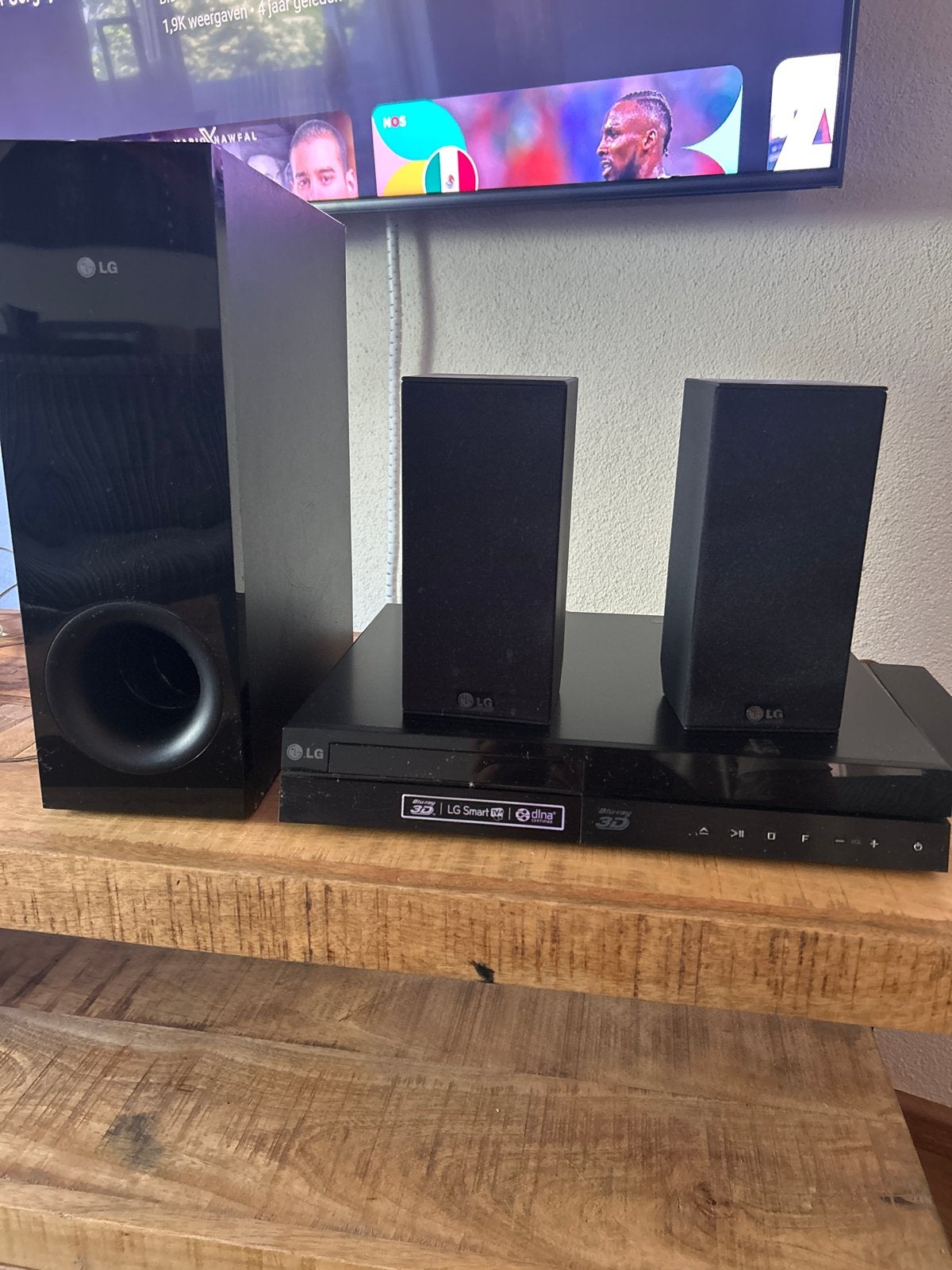 LG Blu-ray Home Cinema Set met 2.1 Luidsprekersysteem, Audio, Tv en Foto, Home Cinema-sets, Gebruikt, 2.1-systeem, Blu-ray-speler