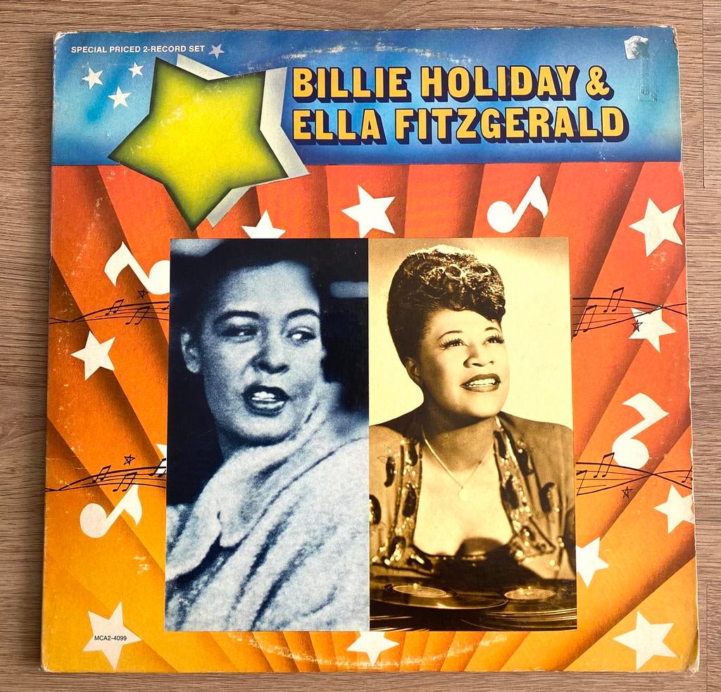 dubbel lp: Billie Holiday / Ella Fitzgerald, Ophalen of Verzenden, Gebruikt, Jazz