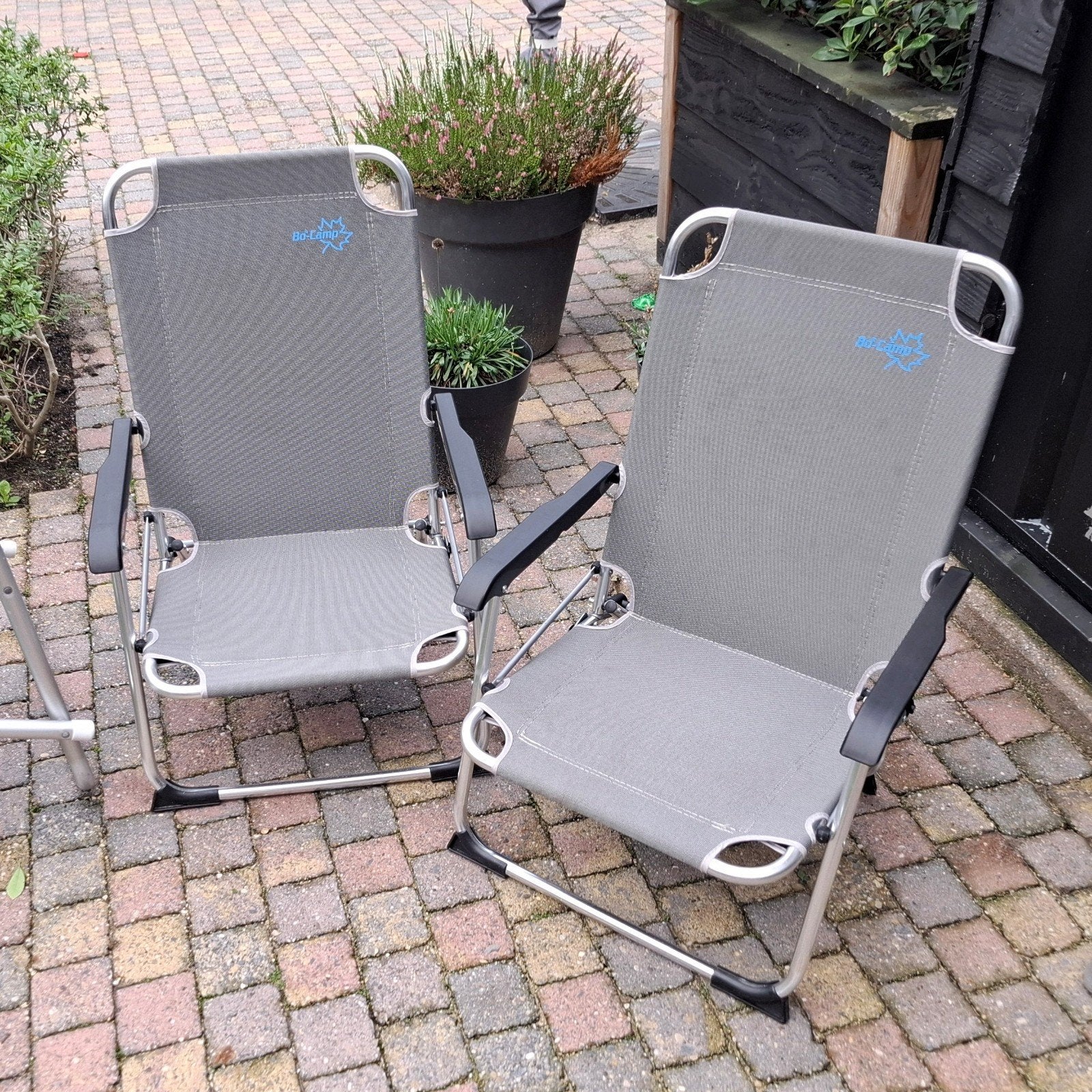 2x Opvouwbare Campingstoelen Bo camp copa rio, Ophalen, Gebruikt