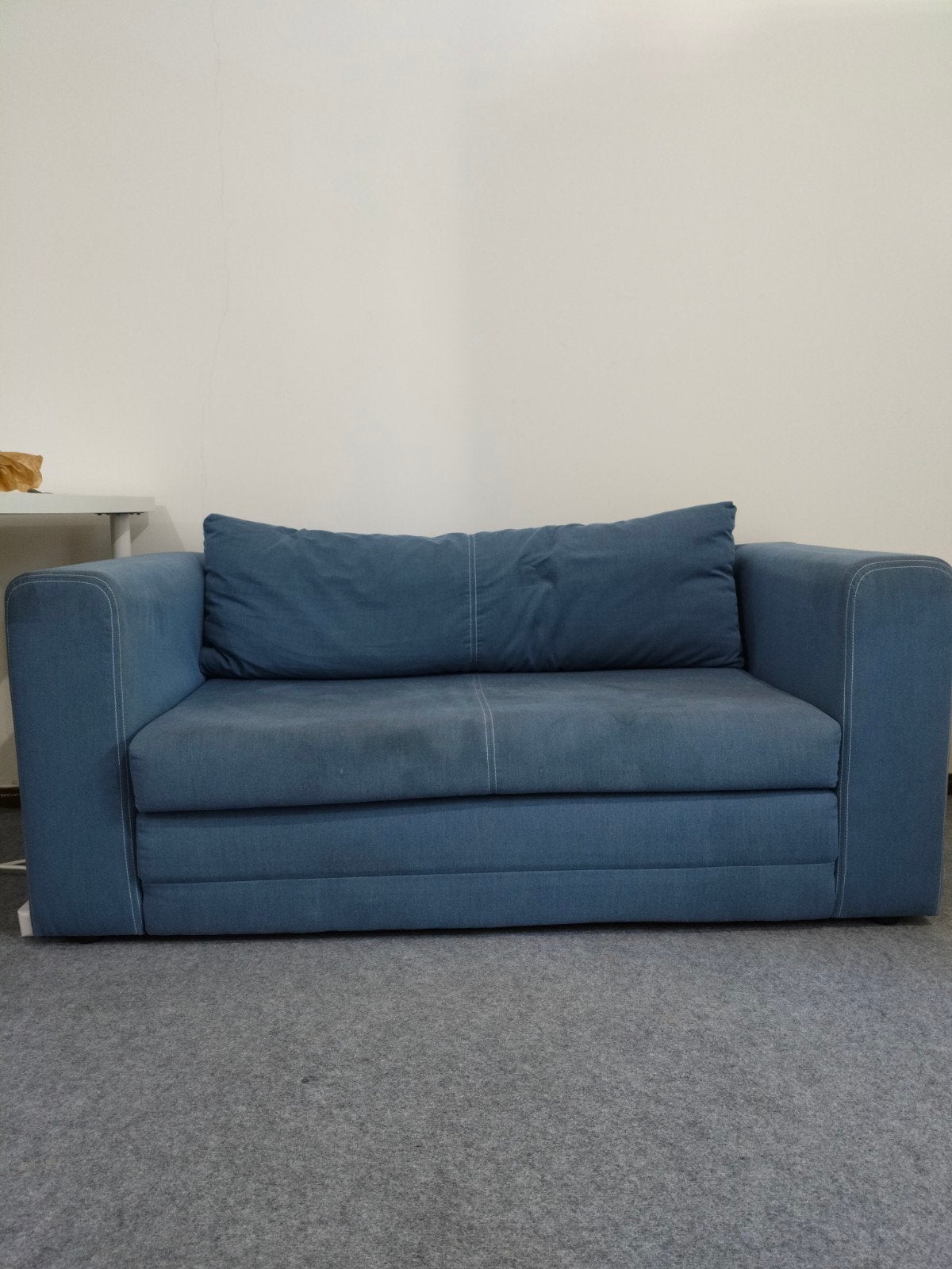 IKEA Askeby tweezits slaapbank, Huis en Inrichting, Slaapkamer | Slaapbanken, Ophalen, Blauw, Tweepersoons, 100 cm