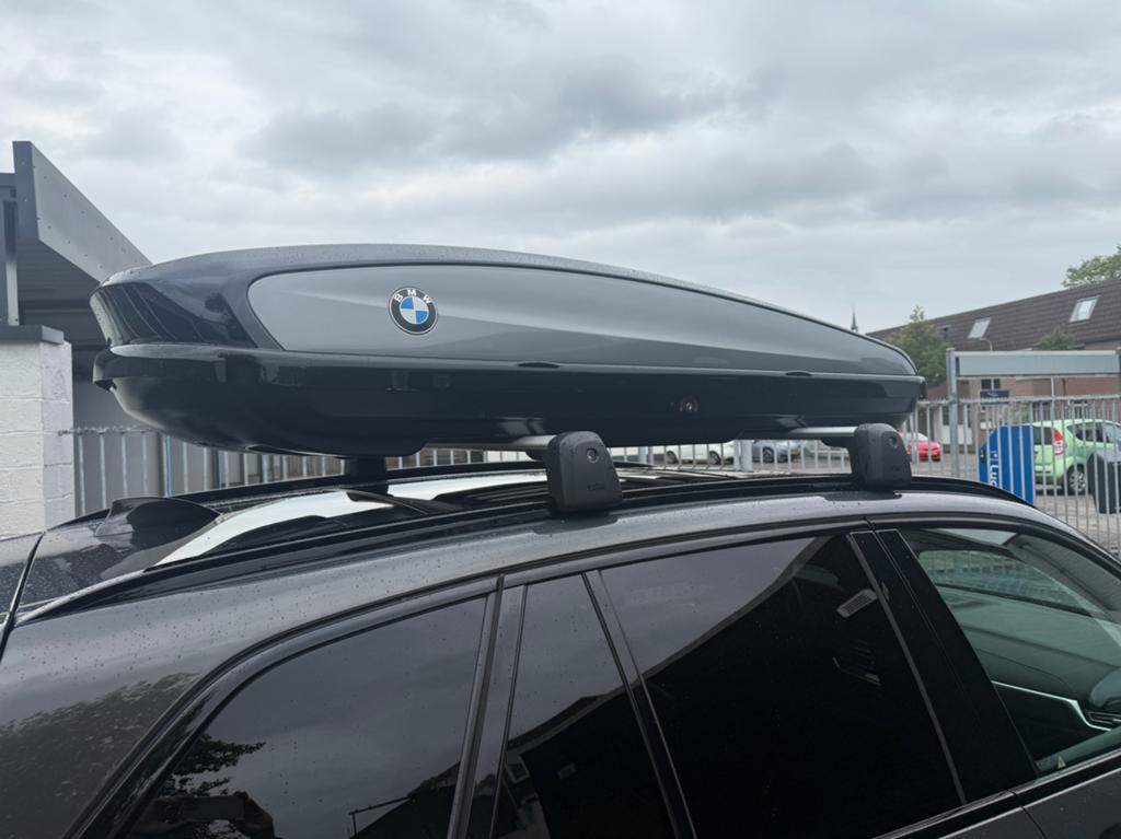 Dakkoffer origineel BMW X5 inclusief dragers, Auto diversen, Dakkoffers, Ophalen, Zo goed als nieuw