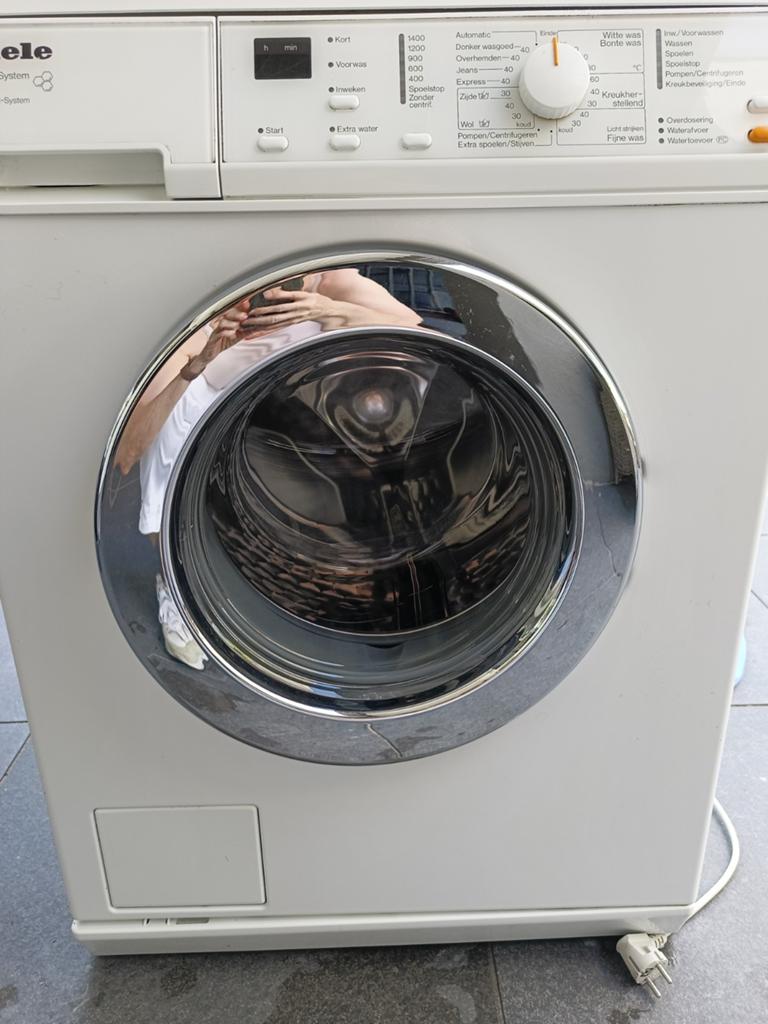 Miele W 3241 SoftCare System Wasmachine, Ophalen, Wolwasprogramma, Zo goed als nieuw, Voorlader