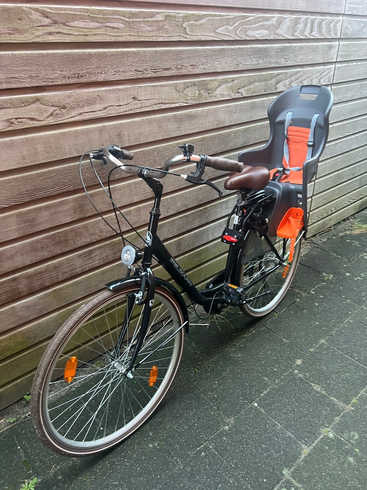 Damesfiets met kinderzitje, Fietsen en Brommers, Fietsen | Dames | Damesfietsen, Overige merken, Velgrem, Ophalen of Verzenden
