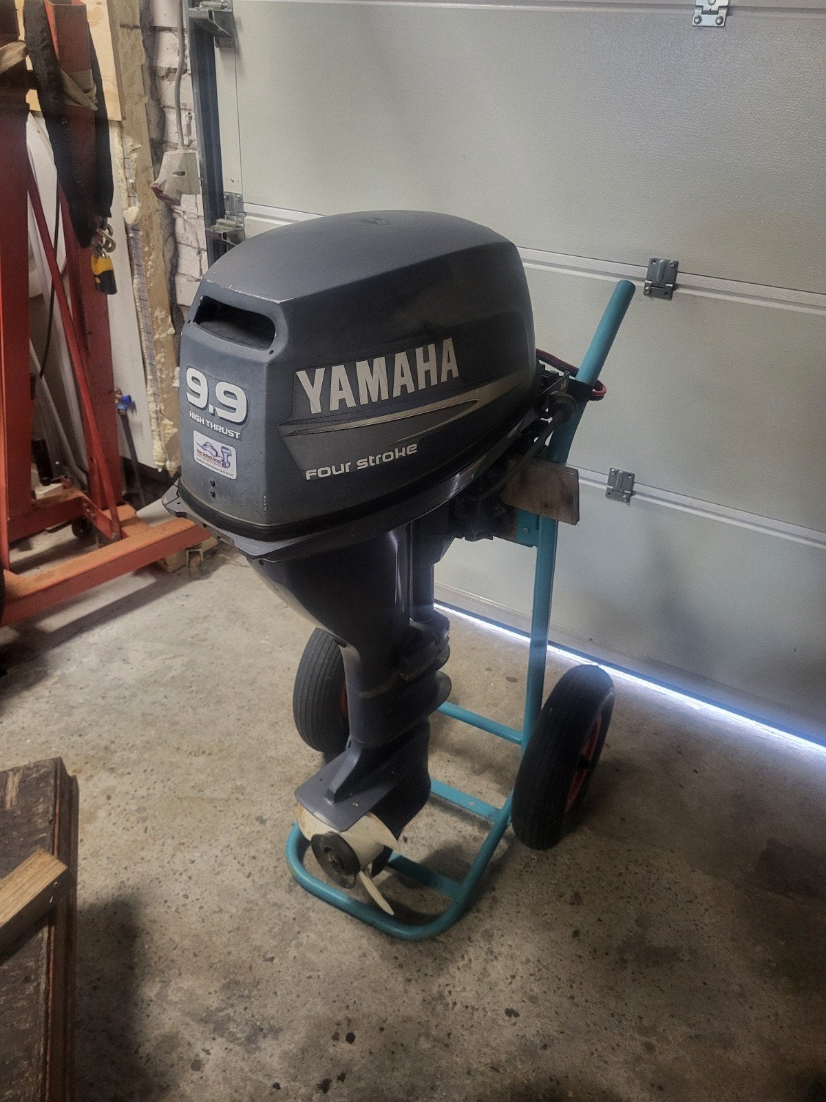Yamaha 9.9 high thrust WERKMOTOR lang. Honda 15 lang, Watersport en Boten, Ophalen, Benzine, 5 tot 10 pk