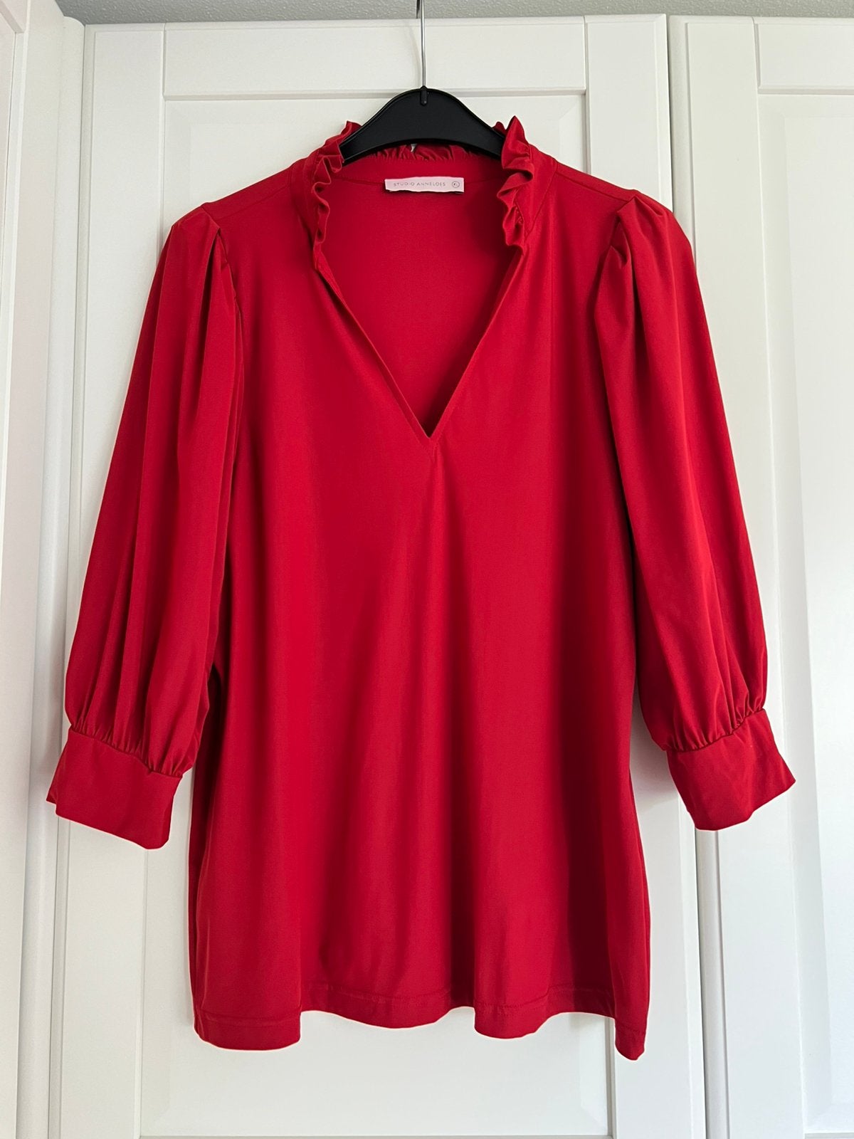 Studio anneloes jacky blouse  xl rood travelstof, Maat 46/48 (XL) of groter, Ophalen of Verzenden, Zo goed als nieuw, X
