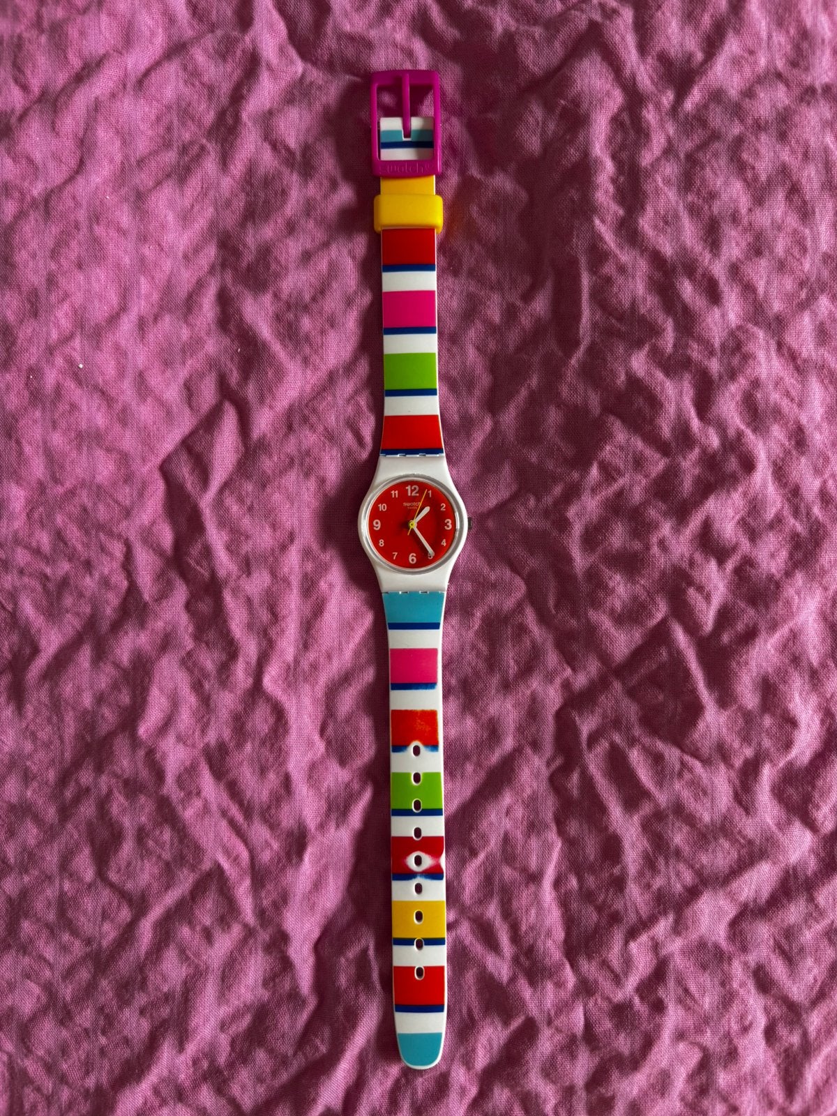 Swatch horloge small, Sieraden, Tassen en Uiterlijk, Kunststof, Gebruikt, Polshorloge, Swatch