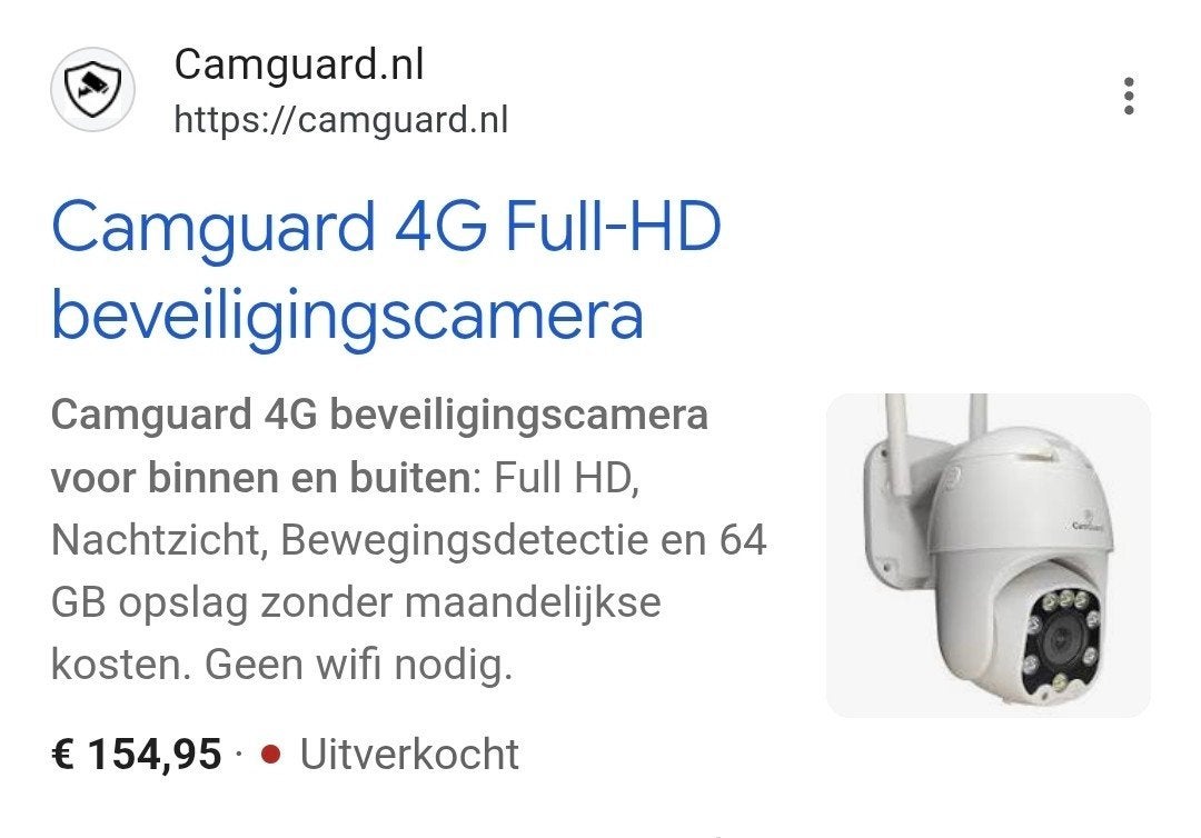 Dome camera buiten, Ophalen of Verzenden, Zo goed als nieuw, Buitencamera