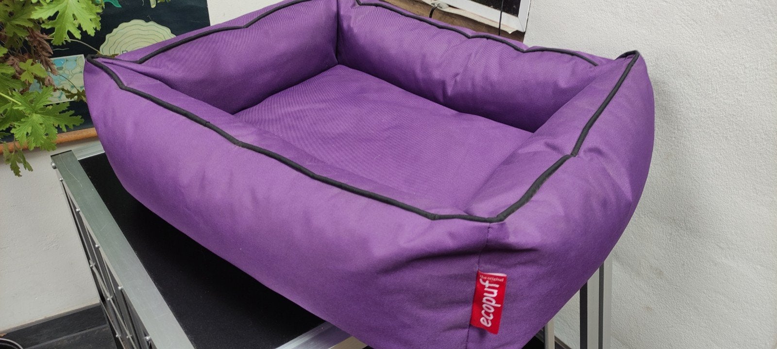 hondenmand mand hond hondenbed 65 x 60 x 20 Ecopuf Paars, Dieren en Toebehoren, Ophalen of Verzenden, Nieuw, Overige