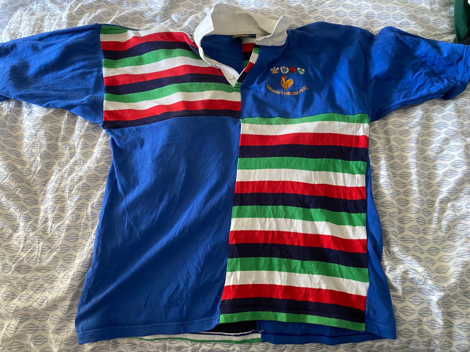 Vintage 5 Nations Rugby Shirt (Large), Verzenden, Zo goed als nieuw, Kleding