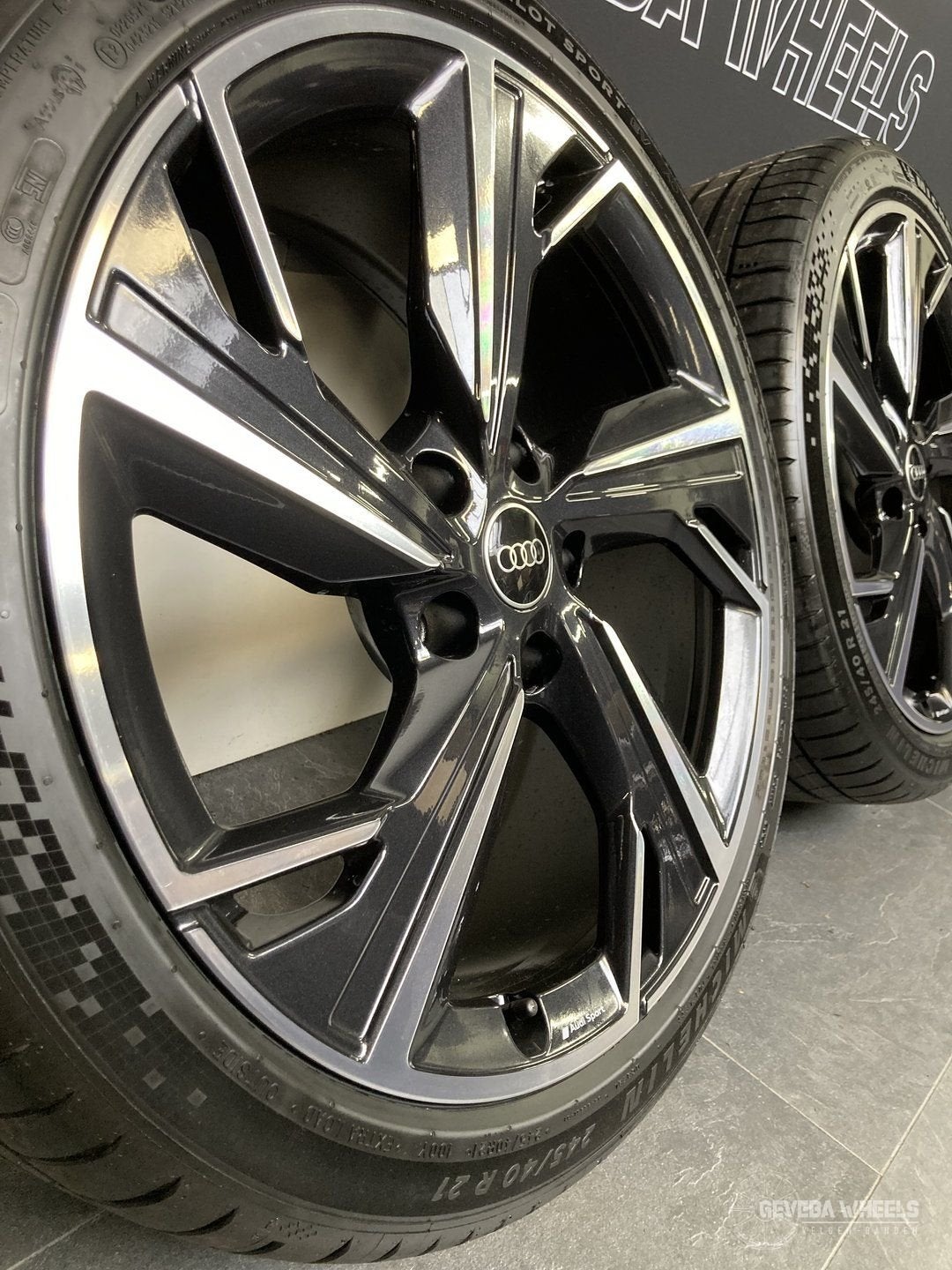 21” originele Audi A6 Etron velgen + banden breedset 5x130, -, -, Banden en Velgen, Zomerbanden