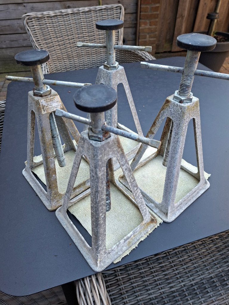 aluminium steunen set, Caravans en Kamperen, Ophalen, Gebruikt
