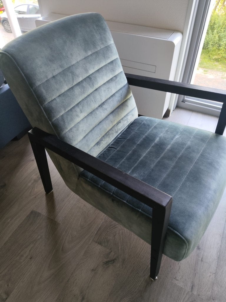 Leuke goed zittende stoel, Ophalen, Gebruikt, Blauw, Stof