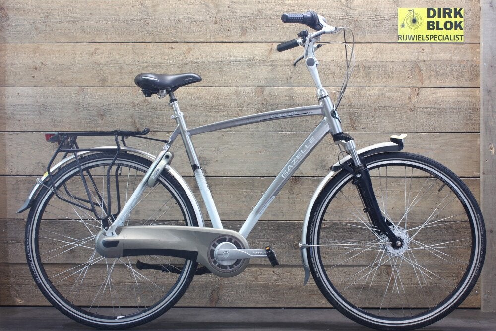 Gazelle Chamonix Plus 7v H57 wit/grijs + 3 mnd garantie, Fietsen en Brommers, Niet ingevuld, Gebruikt, Niet ingevuld, Niet ingevuld