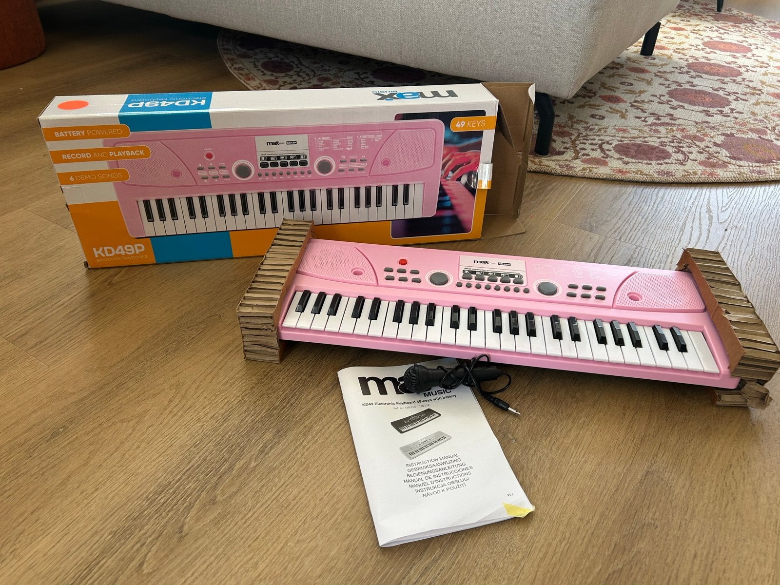 Max KD49P Keyboard Roze - 49 Toetsen nieuw in doos, Ophalen of Verzenden, Nieuw, 49 toetsen, Overige merken