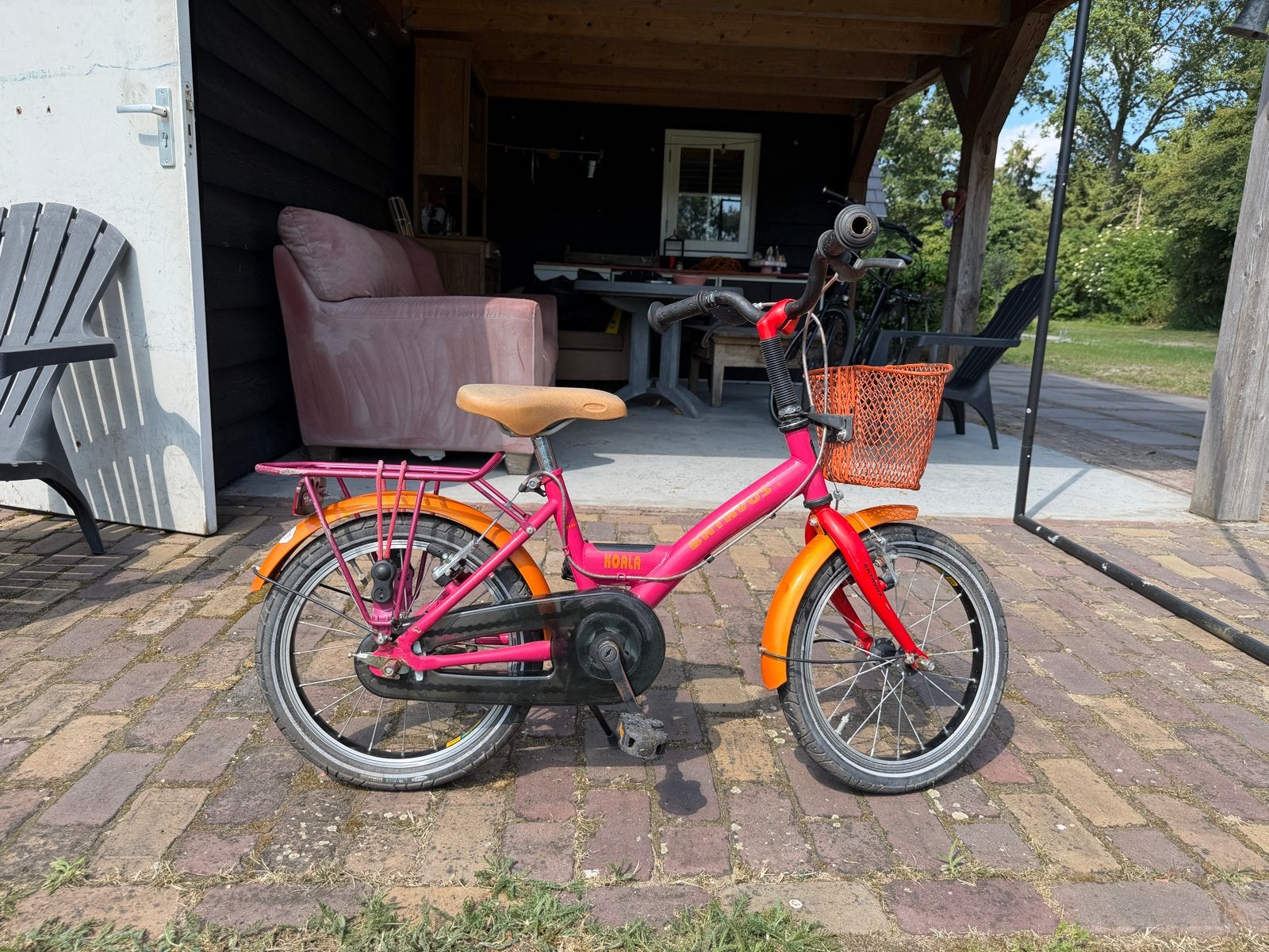 Batavus Koala kinderfiets (meisje) - Gebruikt maar goed!, Ophalen, Gebruikt, Velgrem, 16 tot 20 inch