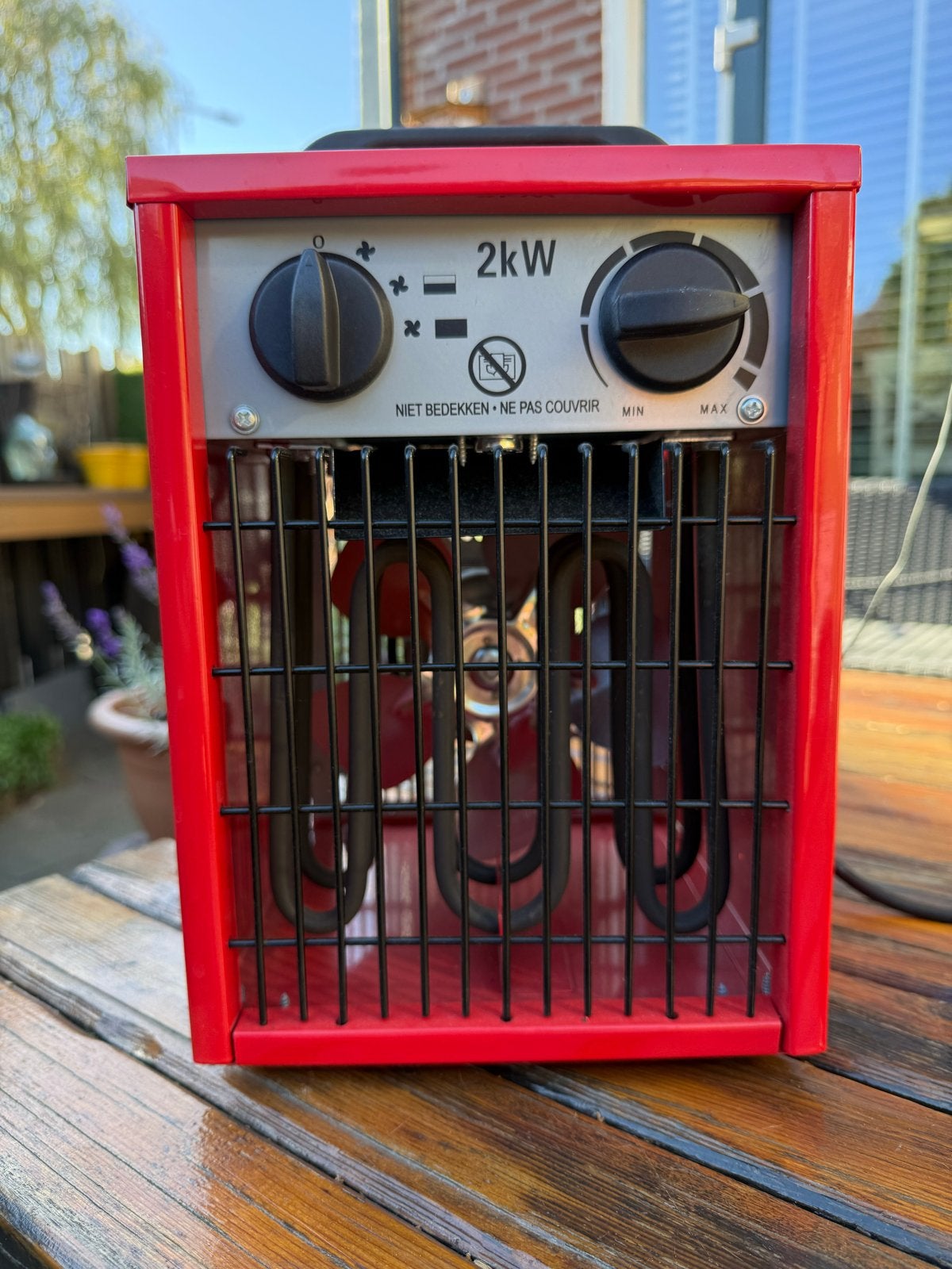 Handson Werkplaatskachel 2kW - Zo goed als nieuw, Ophalen of Verzenden, Zo goed als nieuw, 800 watt of meer, Kachel