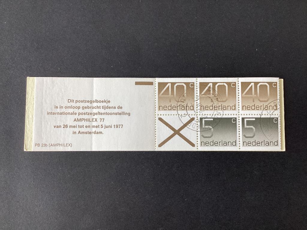 1976, postzegelboekje 23b gestempeld, Verzenden, Na 1940, Gestempeld