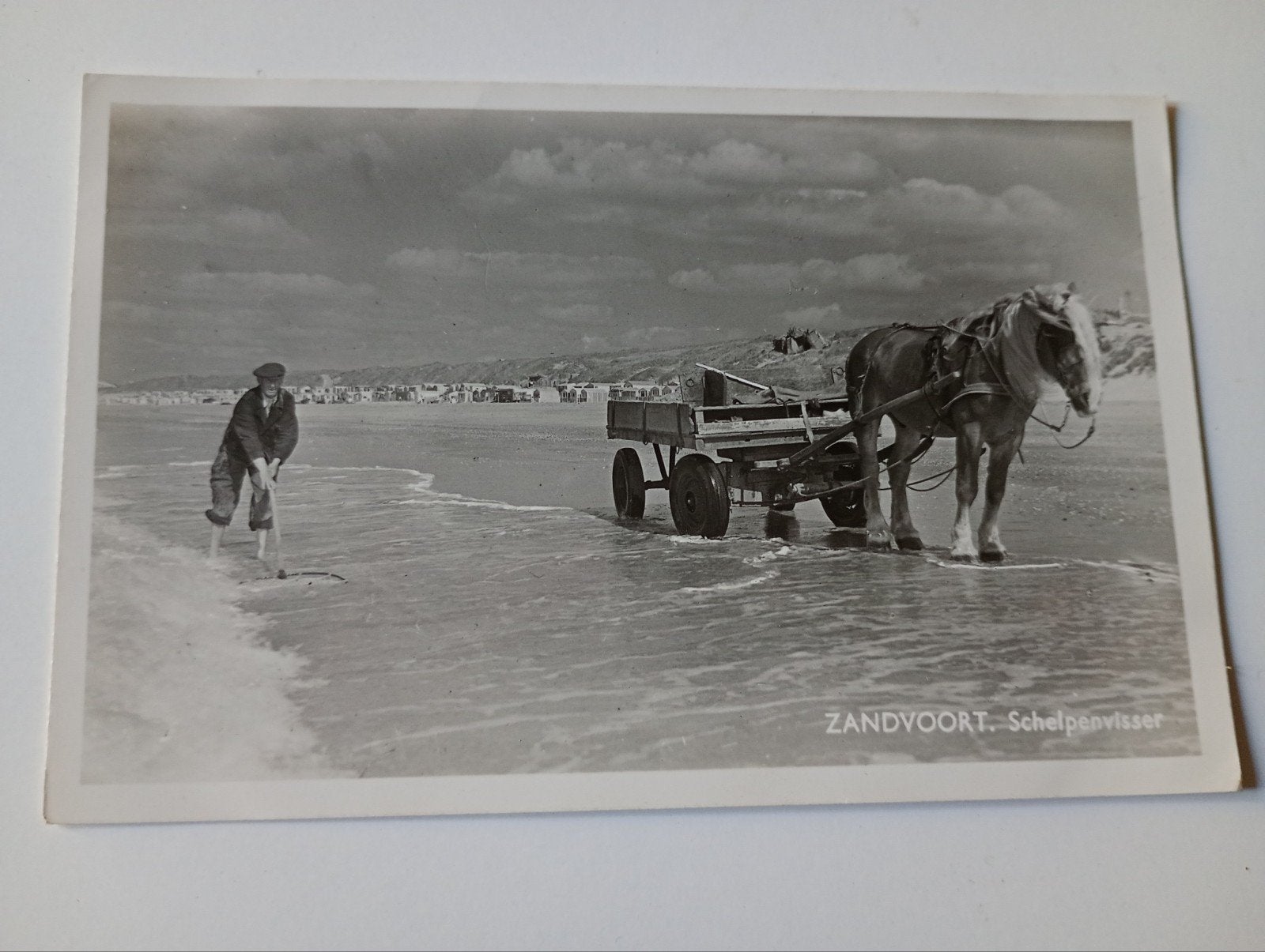 Zandvoort Schelpenvisser, Ophalen of Verzenden, 1940 tot 1960, Ongelopen, Noord-Holland