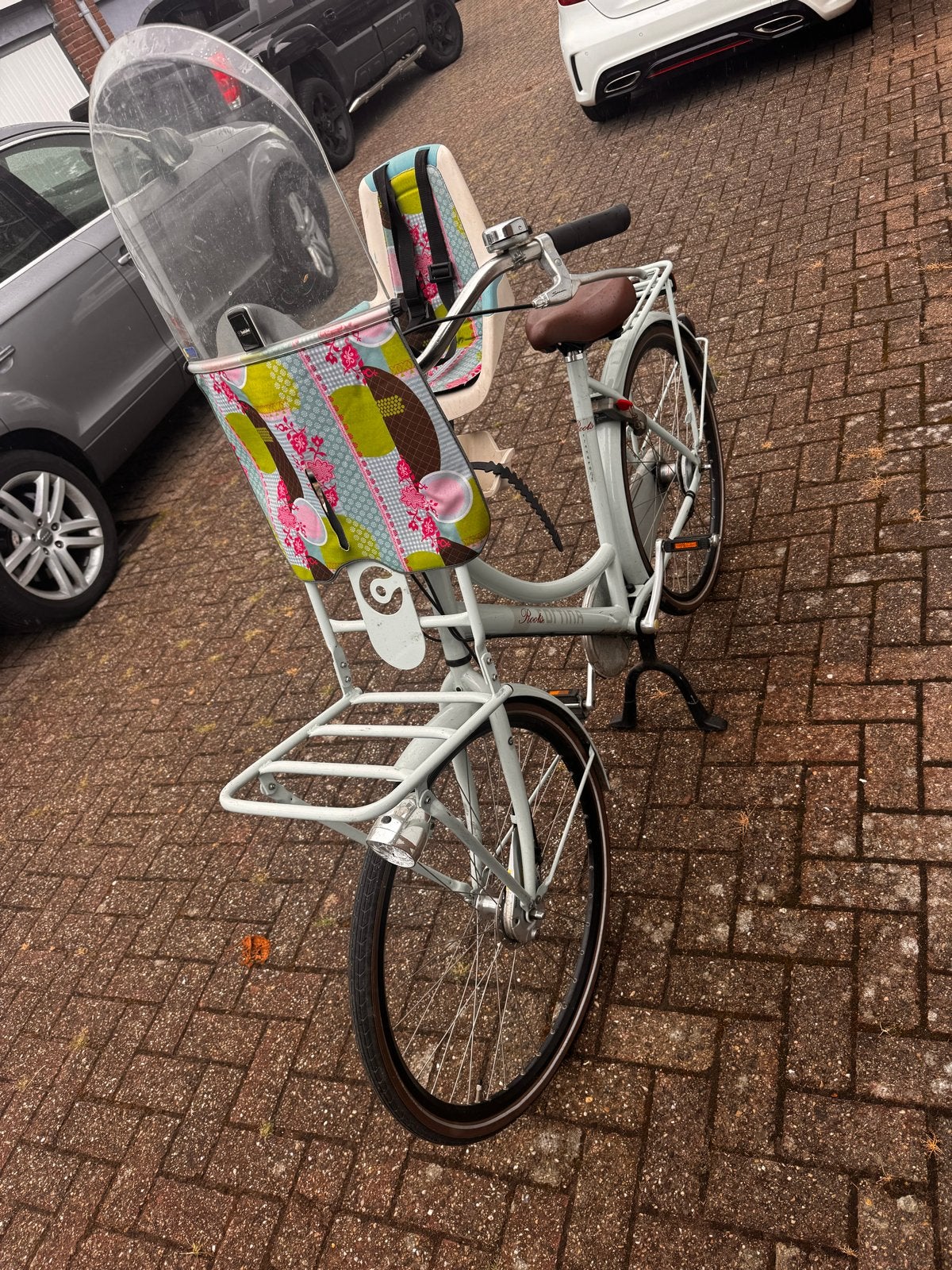 Cortina Roots Moederfiets 28 inch, frame 49 cm met zitje en, Fietsen en Brommers, Fietsen | Dames | Moederfietsen, Gebruikt, 47 tot 50 cm